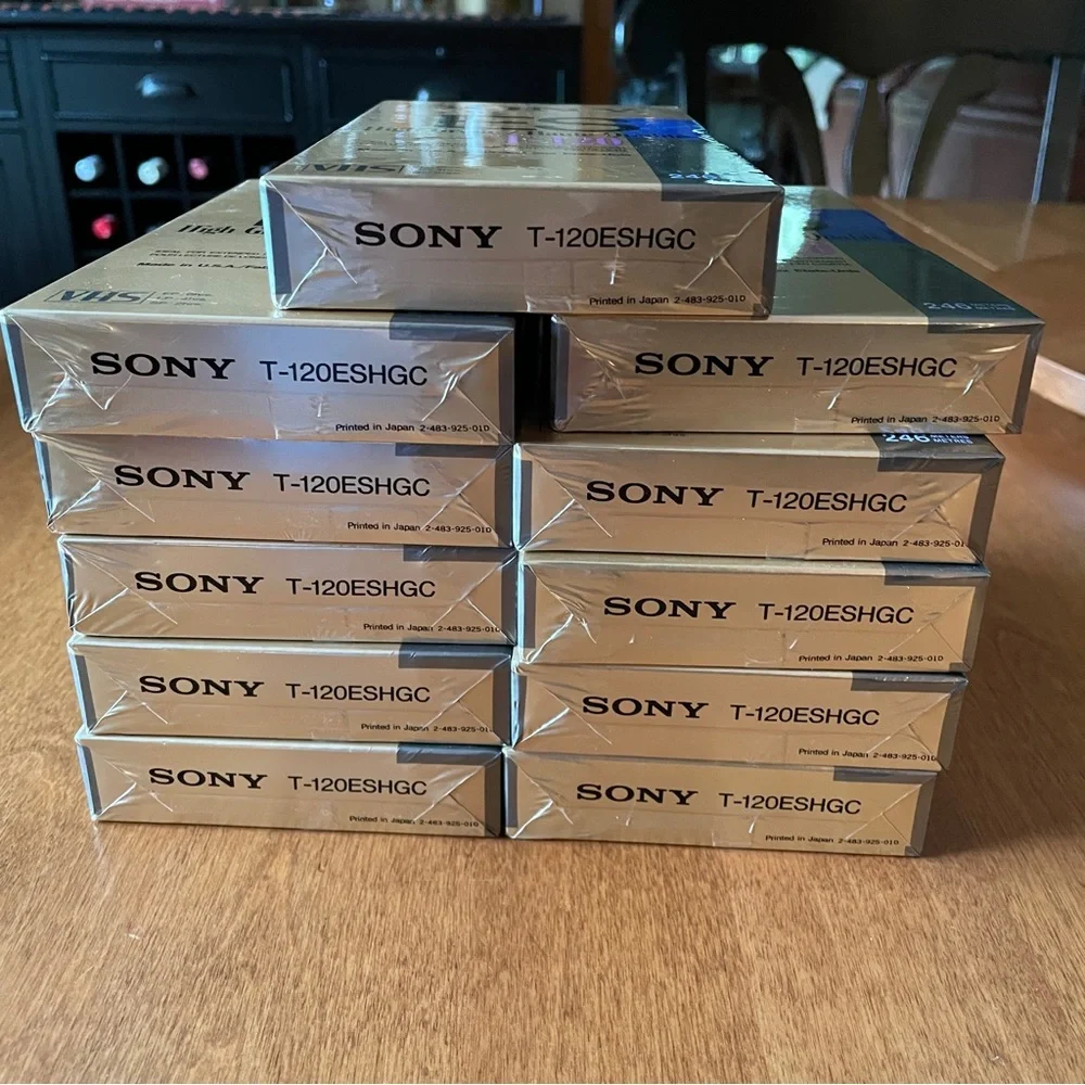 Sony VHS Tapes - ES High Grade T-120 - Lot of 11 Tapes - NEW
